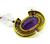 18k Gold Diamond Amethyst Crystal Necklace