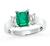 Estate AGL Certified 1.45ct Emerald 0.70ct Diamond Engagement Ring