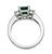 Emerald Diamond Engagement Ring