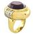 Amethyst Diamond Gold Ring