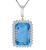 Estate 25.00ct Aquamarine 2.40ct Diamond Pendant