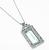 Platinum Diamond Aquamarine Necklace