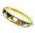 Estate Asch Grossbardt Multi Gemstone Inlay Gold Bangle