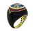 Topaz Ruby Onyx Gold Ring