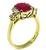 Ruby Diamond Gold Engagement Ring