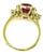 18k Gold Ruby Engagement Ring