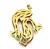 18k Gold Fish Pendant