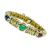 Estate Cassis 9.50ct Precious Gemstone 0.60ct Diamond Gold Bangle