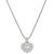 Round Cut Diamond 18k White Gold Happy Hearts Pendant Necklace by Chopard