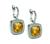 Estate 10.00ct Citrine 1.40ct Diamond Earrings