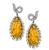 Estate 29.35ct Citrine 2.50ct Diamond Earrings