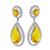 Citrine Diamond Earrings