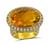 Estate 20.00ct Citrine 3.00ct Diamond Ring