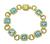 Estate David Yurman 21.00ct Blue Topaz 1.00ct Diamond Gold Bracelet