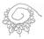 Round Cut Diamond 14k White Gold Necklace