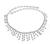 Round Cut Diamond 14k White Gold Necklace