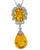 Estate 45.35ct Citrine 0.58ct Diamond Pendant