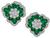 Estate Emerald Diamond Earrings