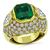 Estate 3.50ct Colombian Emerald 3.00ct Diamond Gold Ring