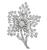 Vintage 6.25cttw Diamond Flower Pin