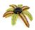 Estate 1.15ct Diamond Garnet Peridot Firework Pin