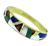 Estate Asch Grossbardt Style Diamond Gemstone Inlay Gold Bangle