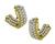 Round Cut Diamond 18k Yellow Gold Earrings
