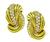 Round Cut Diamond 18k Yellow Gold Earrings