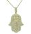 Estate 3.75ct Diamond Hamsa Hand Gold Pendant