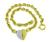 Round Cut Diamond 18k Yellow and White Gold Heart Necklace