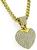 Estate 3.00ct Diamond Gold Heart Pendant Necklace