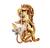 18k Gold Lion Pin