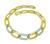Round Cut Diamond Two Tone 18k Yellow and White Gold Necklace