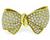 Estate 5.00ct Diamond Gold Bow Pin