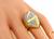 Round Cut Diamond 18k Yellow and White Gold Fashion Ring