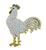 Estate 4.50ct Diamond Gold Rooster Pin