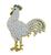 Estate 4.50ct Diamond Gold Rooster Pin