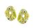 Round Cut Diamond 18k Yellow and White Gold Earrings