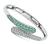 Estate 1.50ct Diamond Green Sapphire Gold Bangle