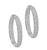 Estate 4.00ct Diamond Inside Out Hoop Earrings