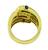 18k Gold Diamond Multi Color Precious Stone Ring