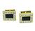 Princess Cut Diamond Onyx 18k Yellow Gold Cufflinks