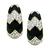Estate 3.00ct Diamond Onyx Gold Earrings