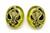 Onyx Diamond Gold Earrings