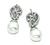 18k Gold Diamond Pearl Earrings