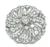 Round Cut Diamond Platinum Pin / Pendant