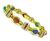 Estate 10.50ct Cabochon Precious Gemstone 1.00ct Diamond Gold Bracelet