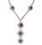 Estate 4.00ct Diamond 5.00ct Ruby Gold Necklace