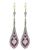 Estate 1.80ct Diamond 1.50ct Ruby Gold Drop Earrings