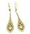 14k Gold Ruby Diamond Drop Earrings